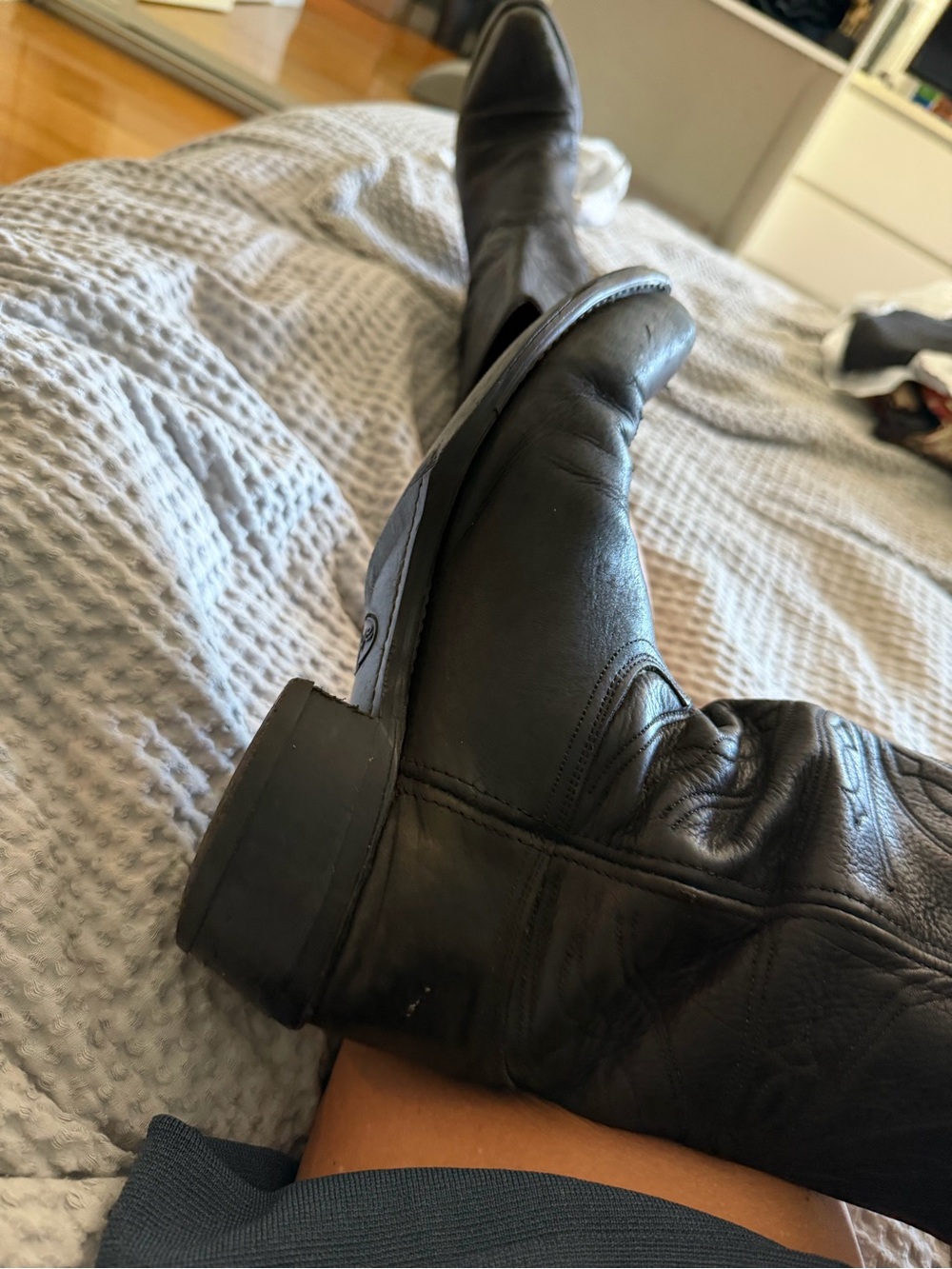 Sage Black Western Mid-Calf Boots - Picture 6 of 6